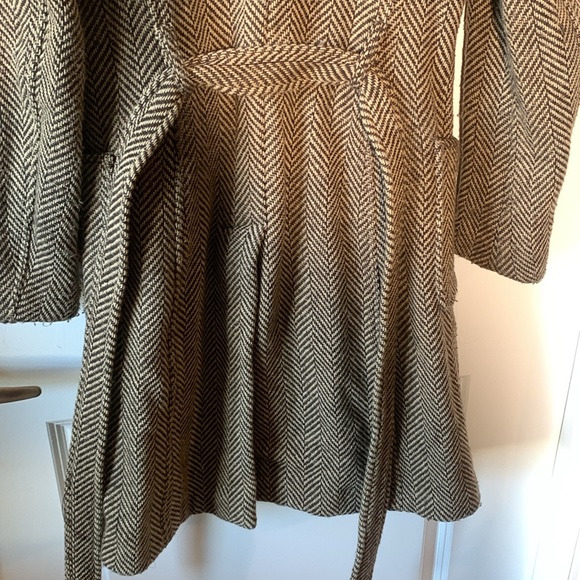 UNITED COLORS OF BENETTON Vintage Brown Houndstooth Jacket - Size 46 (Medium) - Picture 10 of 16